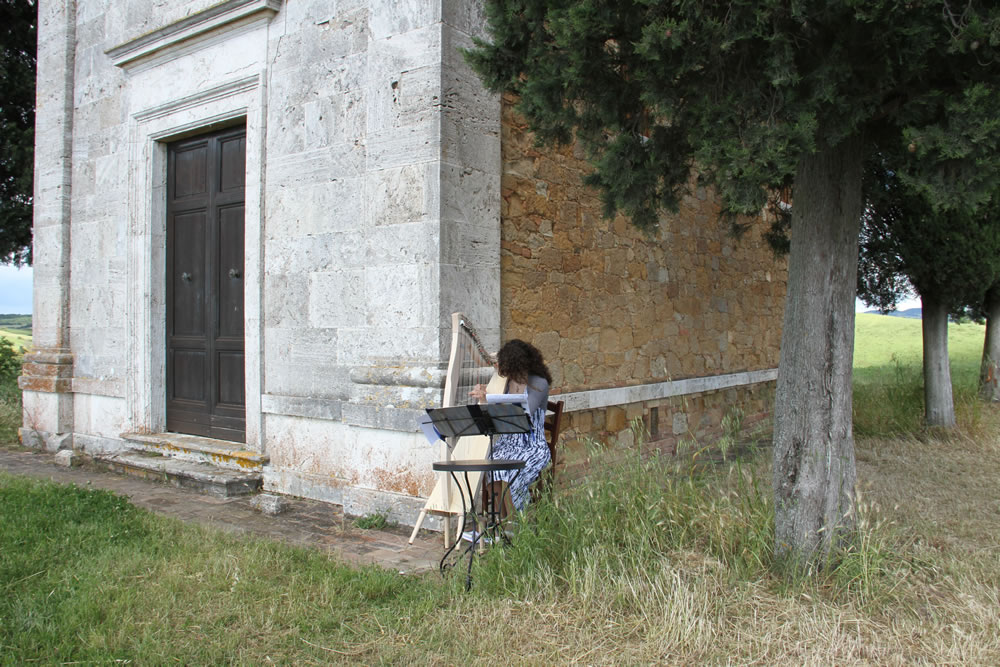 Harpist 2 for Wedding Proposal in Tuscan Countryside