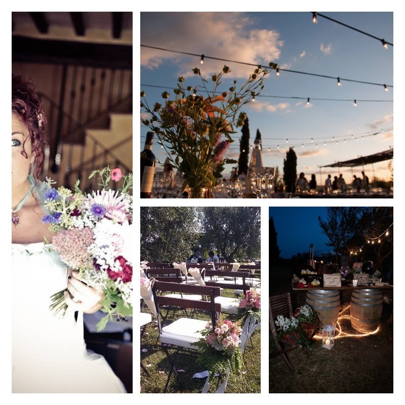 All the ingredients for organizing your country chic wedding in Tuscany !