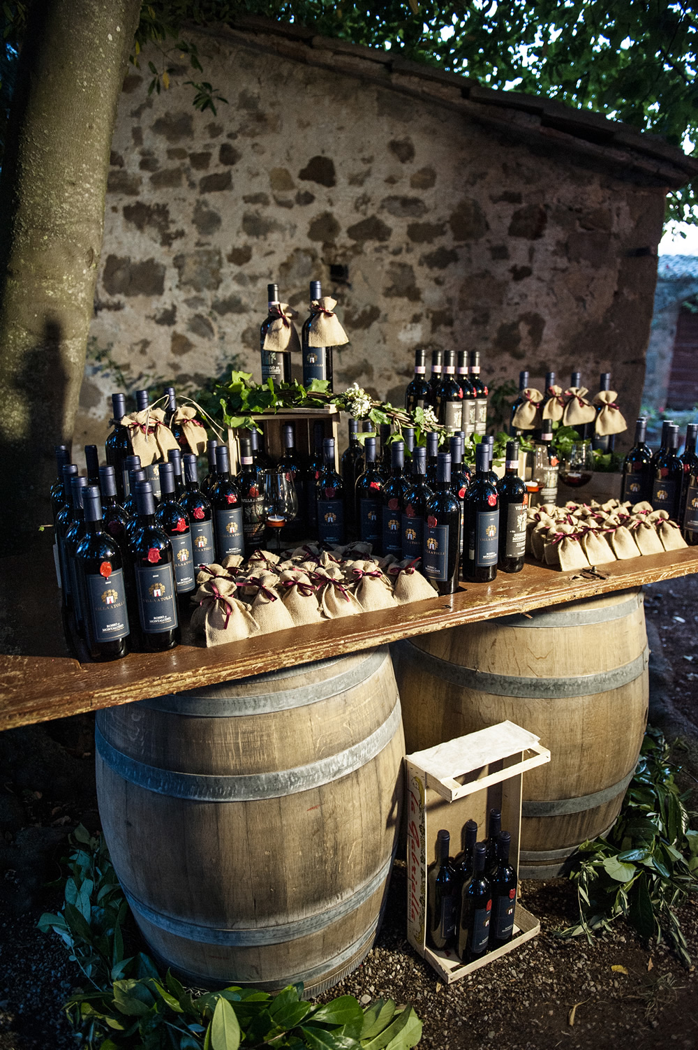 Gift table in contry style