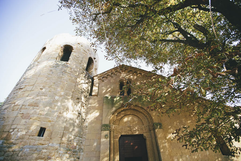 Romantic church in Pienza