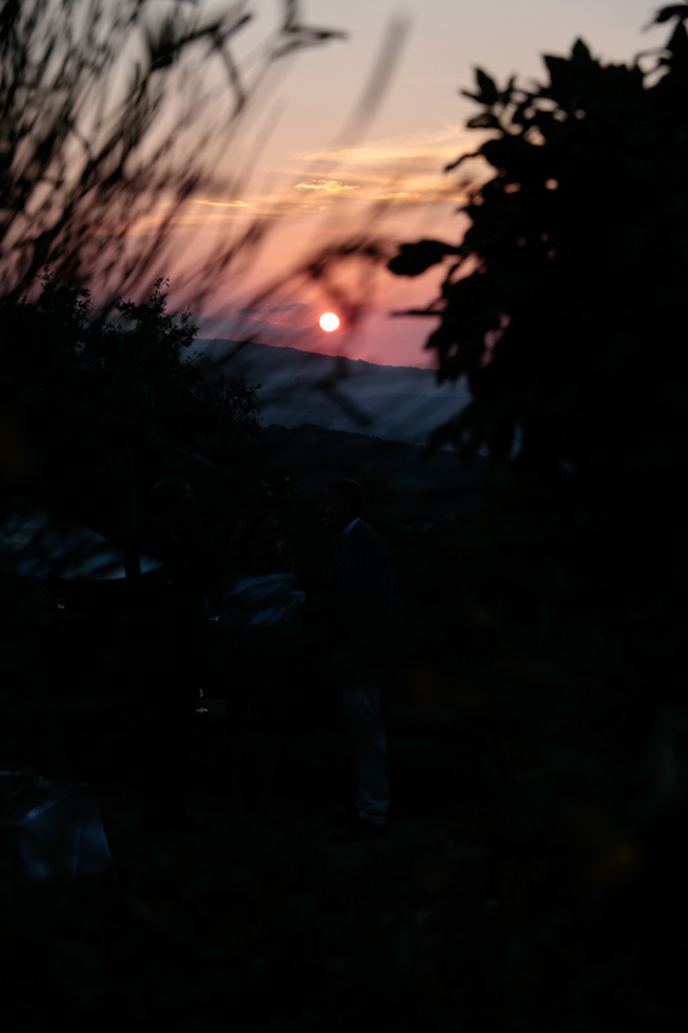 Wedding sunset in Tuscany